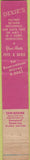 Matchbook Cover - Dixie's Restaurant Watonsonville Santa Cruz CA 10 Strike
