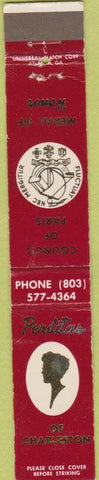 Matchbook Cover - Perditas of Chalres SC Council of Paris WEAR 10 Strike