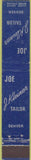 Matchbook Cover - Joe Kleiner Tailor Denver CO 10 Strike