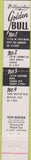 Matchbook Cover - Golden Bull Restaurant Los Angeles Santa Monica CA 10 Strike