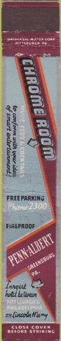 Matchbook Cover - Penn Albert Hotel Greensburg PA 10 Strike