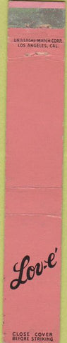 Matchbook Cover - Lov-e' Women's Figure Secret girdle?  10 Strike