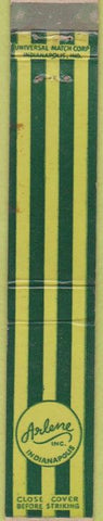 Matchbook Cover - Arlene Inc Indianapolis IN women's clothes 10 Strike