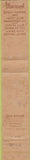 Matchbook Cover - Mamaroneck Beach Yacht Club Mamaroneck NY 10 Strike