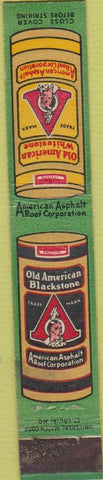 Matchbook Cover - American Asphalt Roof Corp 10 Strike