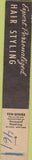 Matchbook Cover - Peck's of Beauty Phoenix AZ girlie SAMPLE salon 10 Strike