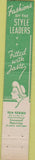 Matchbook Cover - Millinery Lounge Elmhurst IL women's clothes girlie 10 Strike