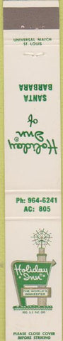 Matchbook Cover - Holiday Inn Santa Barbara CA 10 Strike