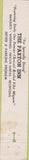 Matchbook Cover - Paxton Inn Paxton MA 10 Strike