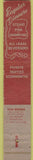 Matchbook Cover - Sunnyside Restaurant BBQ Ithaca NY WEAR 10 Strike