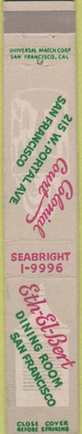 Matchbook Cover - Colonial Court Eth El Bert San Francisco CA 10 Strike