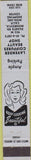 Matchbook Cover - Lavender Beauty Shop Monrovia CA girlie 10 Strike