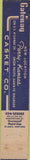Matchbook Cover - Gateway Casket Co Perry KS 10 Strike