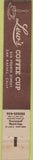 Matchbook Cover - Lew's Coffee Cup San Rafael CA 10 Strike