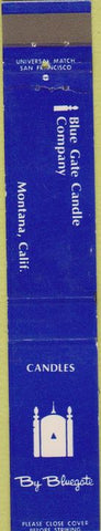 Matchbook Cover - Candles by Bluegate Montana CA 10 Strike