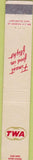 Matchbook Cover - TWA Airlines Trans World 10 Strike