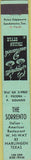 Matchbook Cover - The Sorrento Italian Food Harlingen TX 10 Strike