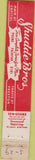 Matchbook Cover - Shudde Bros Men's Clothes Houston TX WORN 10 Strike