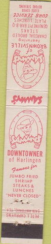 Matchbook Cover - Sammy's Restaurants Harlingen Brownsville TX 10 Strike