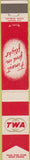 Matchbook Cover - TWA Airlines Trans World 10 Strike