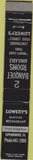 Matchbook Cover - Lowery's Seafood Tappahannock VA 10 Strike