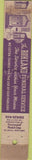 Matchbook Cover - Rohland Funeral Service WORN Lebanon PA 10 Strike