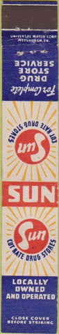 Matchbook Cover - Sun Cut Rate Drugs 10 Strike