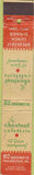 Matchbook Cover - Chestnut Cafeteria Philadelphia PA WEAR 10 Strike