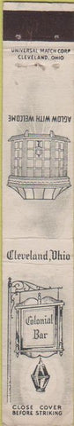 Matchbook Cover - Colonial Bar Cleveland OH 10 Strike