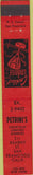 Matchbook Cover - Petrini's San Francisco CA red 10 Strike