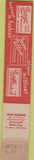 Matchbook Cover - Gage Hats Chicago IL WORN 10 Strike