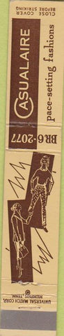 Matchbook Cover - Casualaire Women's Clothes Memphis TN girlie 10 Strike