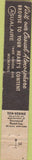 Matchbook Cover - Casualaire Women's Clothes Memphis TN girlie 10 Strike