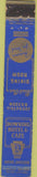 Matchbook Cover - Downing Hotel Cafe Bend OR WEAR 10 Strike