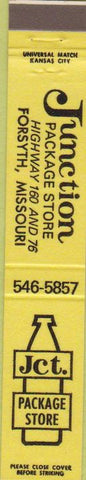 Matchbook Cover - Junction Package Store Forsyth MO 10 Strike