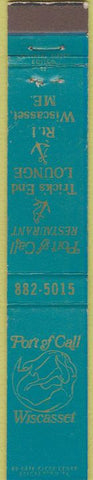 Matchbook Cover - Port of Call Wiscasset ME 10 Strike