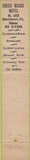 Matchbook Cover - Cross Roads Motel Norristown PA 10 Strike