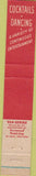Matchbook Cover - Rumpus Room San Francisco CA 10 Strike