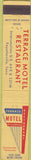 Matchbook Cover - Terrace Motel rEstaurant Fayetteville TN 10 Strike