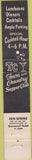 Matchbook Cover - TC Supper Club Kettering OH 10 Strike