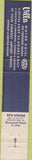 Matchbook Cover - Villa Hotel San Mateo CA 10 Strike