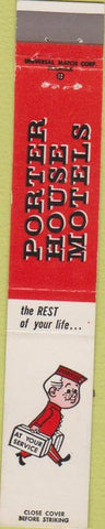 Matchbook Cover - Port House Motels 10 Strike