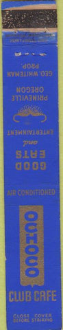 Matchbook Cover - Ochoco Club Cafe Prineville OR WEAR 10 Strike