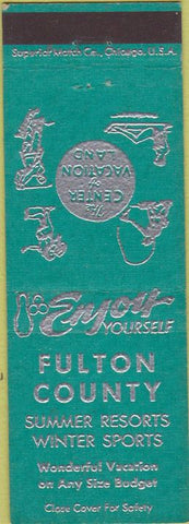 Matchbook Cover - Fulton County Sports Tourism Illinois? IL