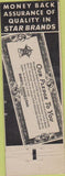 Matchbook Cover - Star Brand Shoes J Everett Poole Denver CO
