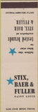 Matchbook Cover - Stix Baer Fuller Saint Louis MO