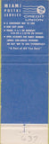 Matchbook Cover - Miami Postal Service Credit Union FL USPS