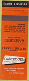 Matchbook Cover - Gastrogel Antacid Tablets Australia SAMPLE