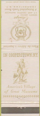 Matchbook Cover - The Otesaga Cooperstown NY Resort