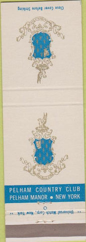 Matchbook Cover - Pelham Country Club Pelham Manor NY